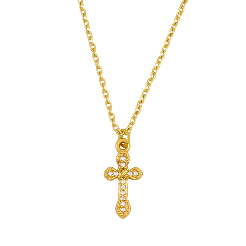 Cross necklace Korean planet diamond pendant necklace yiwu nihaojewelry new accessories wholesale