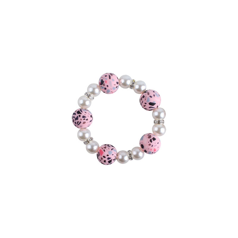 Nuevo bebé haya chupete clip bebé creativo leopardo perlas de gel mordedor gel pulsera chupete cadena anti-cadena