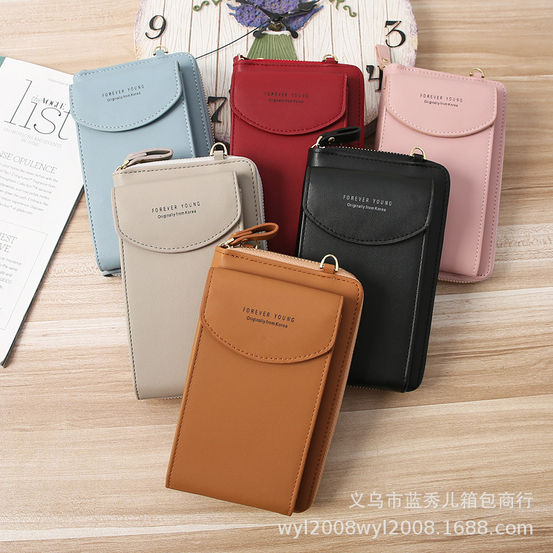 Korean Mobile Phone Bag Messenger Bag Pu Shoulder Bag Multi-purpose Coin Purse display picture 51