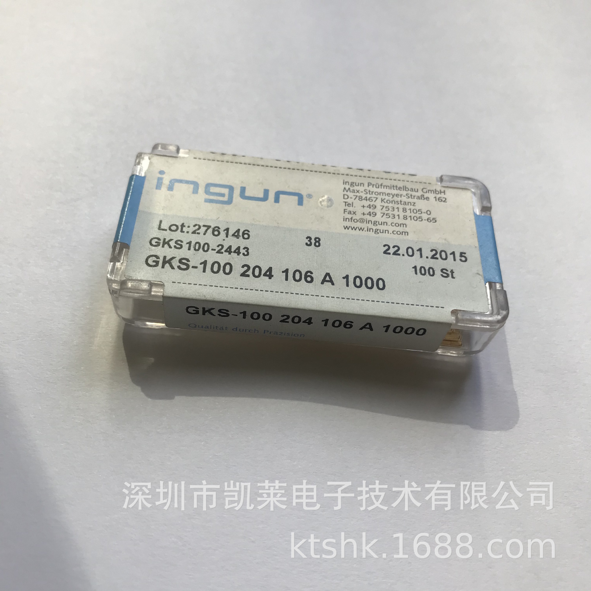 现货供应德国INGUN进口探针 GKS100 204 测试探针 进口弹簧探针