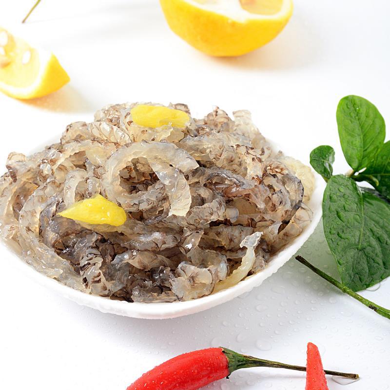 泡椒鱼皮 速冻泡椒鱼皮开袋即食海鲜风味餐厅酒店冷盘菜批发160克|ms