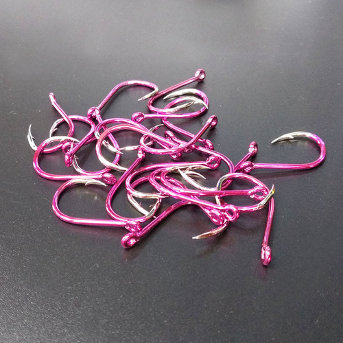 Sea fishing hooks imported from Japan, special grade purple purple electric tubes, hooks with barbs, large packaging for sea fishing