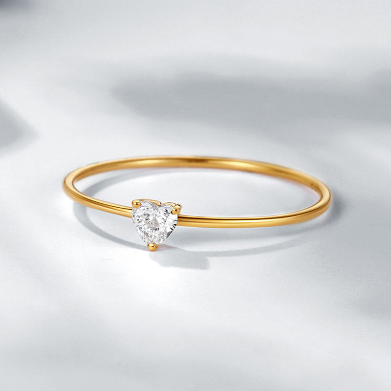 Heart-Shaped Diamond Ring