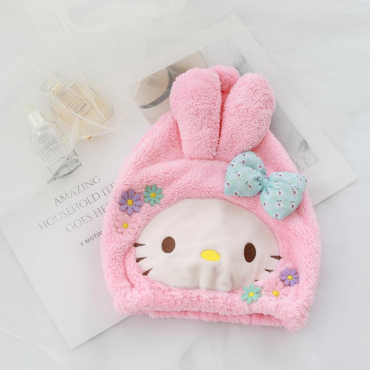 Cartoon hair towel, dry shower cap