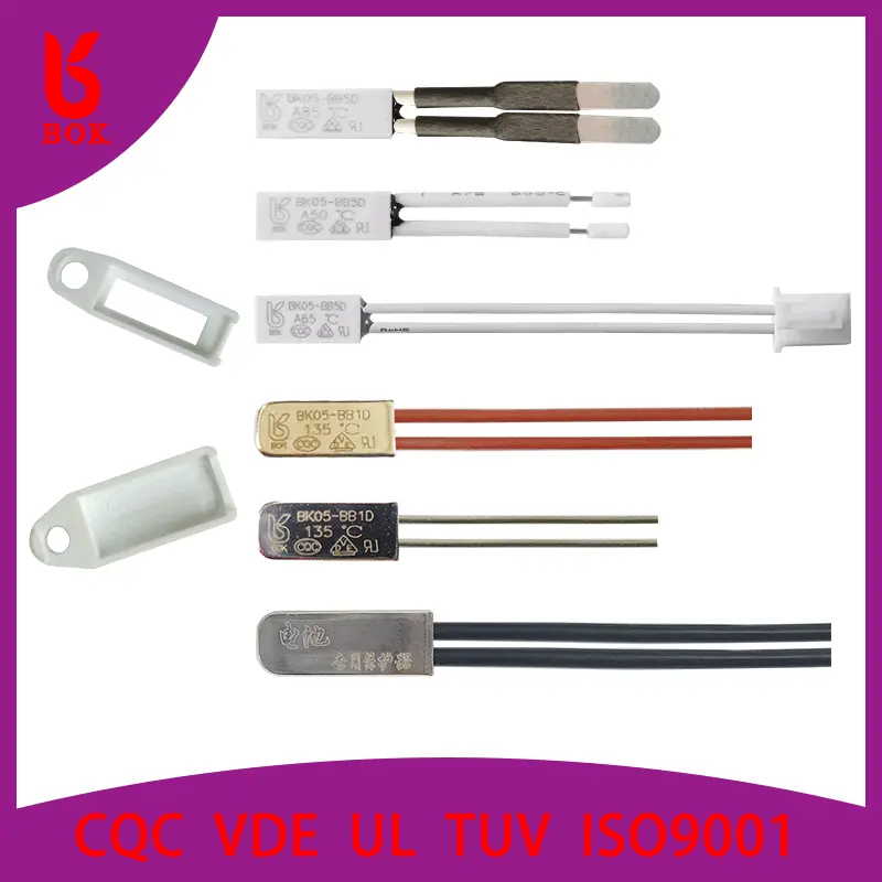 KSD9700温度开关5A自动复位常闭50-130度塑壳电池过热保护器