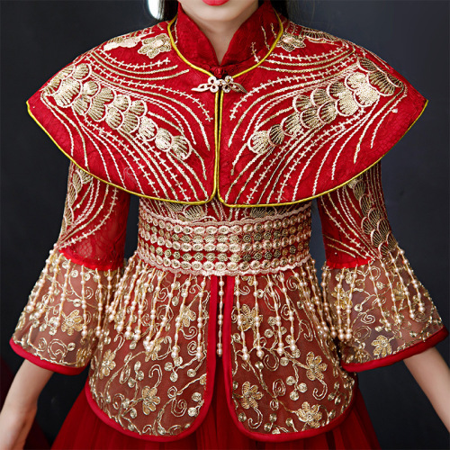 Children ancient Hanfu girl tang dynasty empress cosplay dresses long sleeve girl princess cosplay dresses