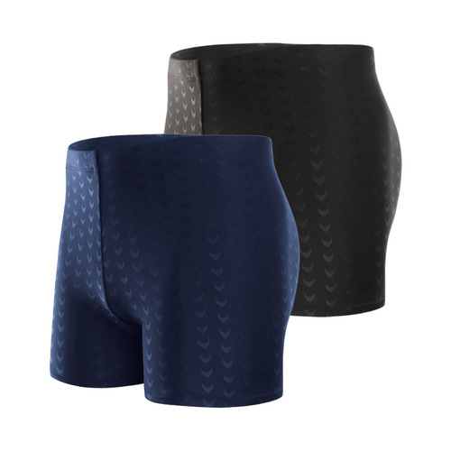 Factory wholesale swim trunks biomimetic shark skin men's briefs large size high waist hot spring swimming trunks trendy