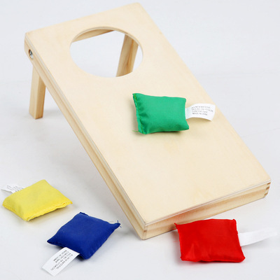 Montessori Teaching aids wooden  Sandbag Toys children Early education Puzzle 3-6 child study train game gift