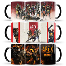 跨境Apex Legends幻象英雄变色马克杯陶瓷热敏咖啡水杯子外贸批发