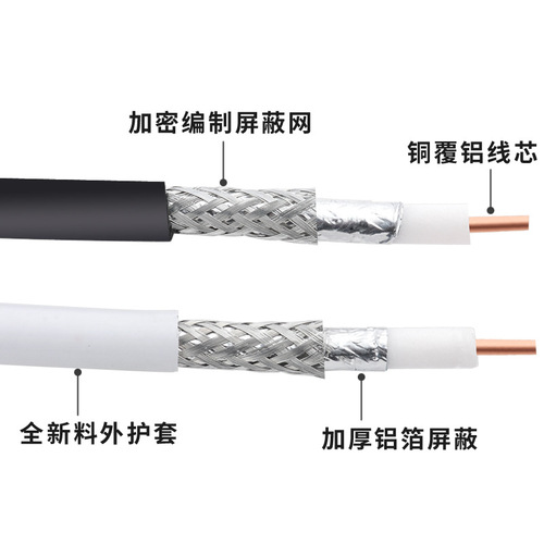 5D-FB Coaxial Cable SYWV50-5 Signal Connection Line LMR3005D Feeder Antenna Extension Cable 50Ω Line