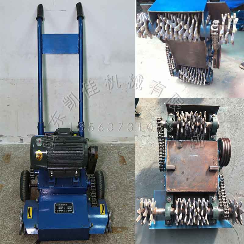 18刀清渣机路面机械清灰清理机混凝土抓毛机 600型手推电动清灰机