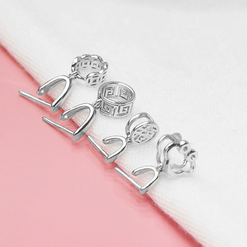 1g Weight 1 Piece 925 Sterling Silver Geometric Jewelry Buckle Jewelry Accessories