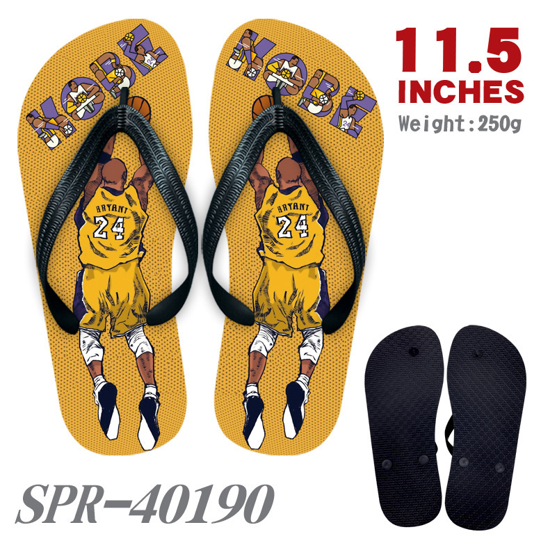 NBA star Kobe Bryant Perimeter Slippers Flip Flops Flip Flops Sandals Home Shoes Beach Shoes