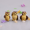 Resin, jewelry, aquarium, decorations, small flowerpot with accessories, micro landscape, owl