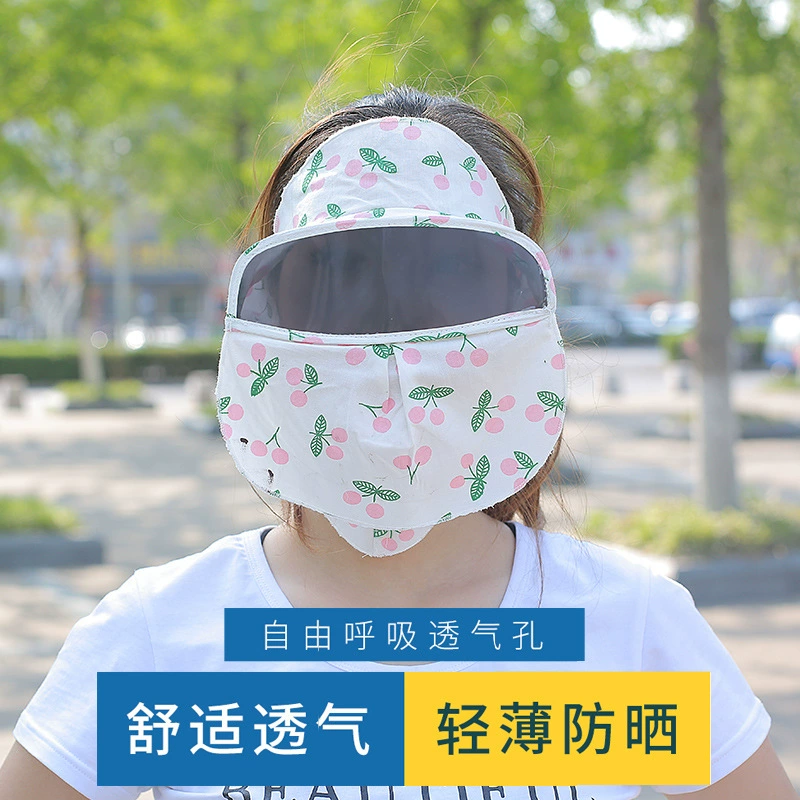 Летняя дышащая открытая Солнцезащитная маска для защиты шеи Защита от ультрафиолета Женская езда Пылезащитная уличная тонкая Солнцезащитная маска