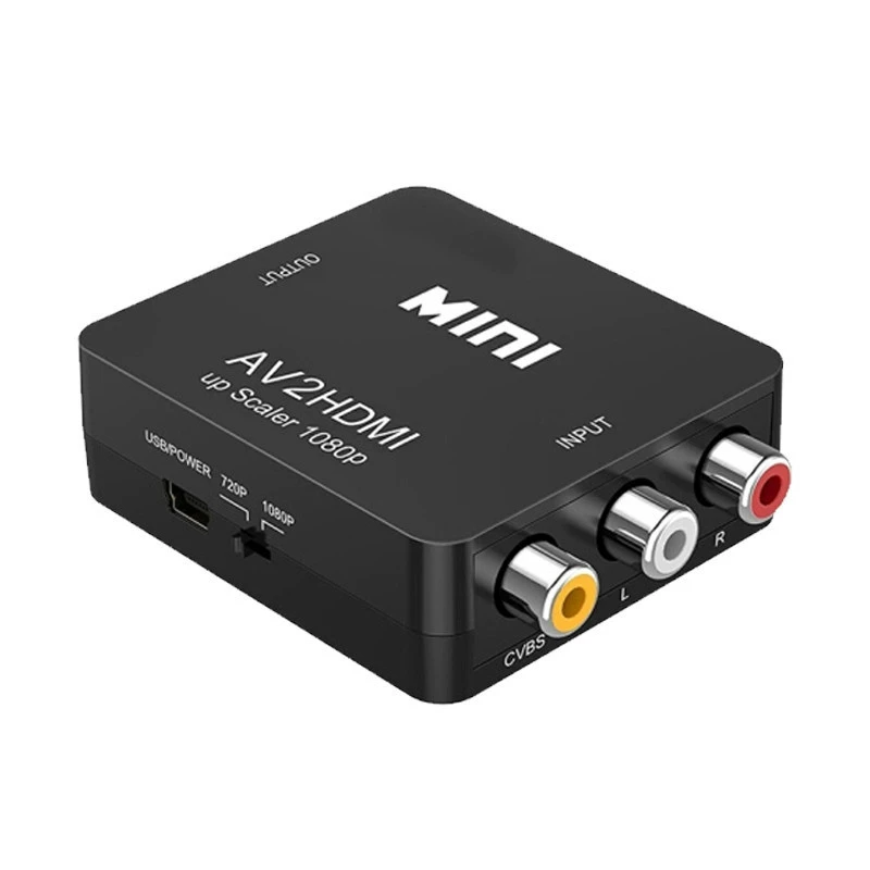 Мини-конвертер AV в HDMI для фабричной мини-платформы, набор конвертеров HDMI высокого разрешения, тюнер/планшет (конвертер AV в HDMI)