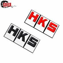 厂家直销适用于 3D立体HKS改装汽车车标 HKS铝合金个性金属车标