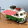 Retro bus, small transport, RV, realistic car model, jewelry, bread