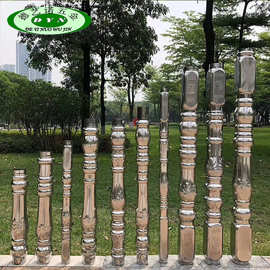 不锈钢罗马柱楼梯扶手 304不锈钢立柱楼梯扶手起步柱隔离栅栏柱