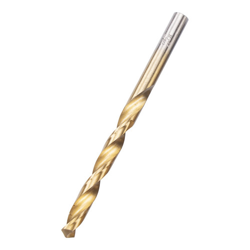 High-speed steel titanium-plated twist drill bit straight handle stainless steel drill bit extended metal drill bit hand electric drill 1-10mm