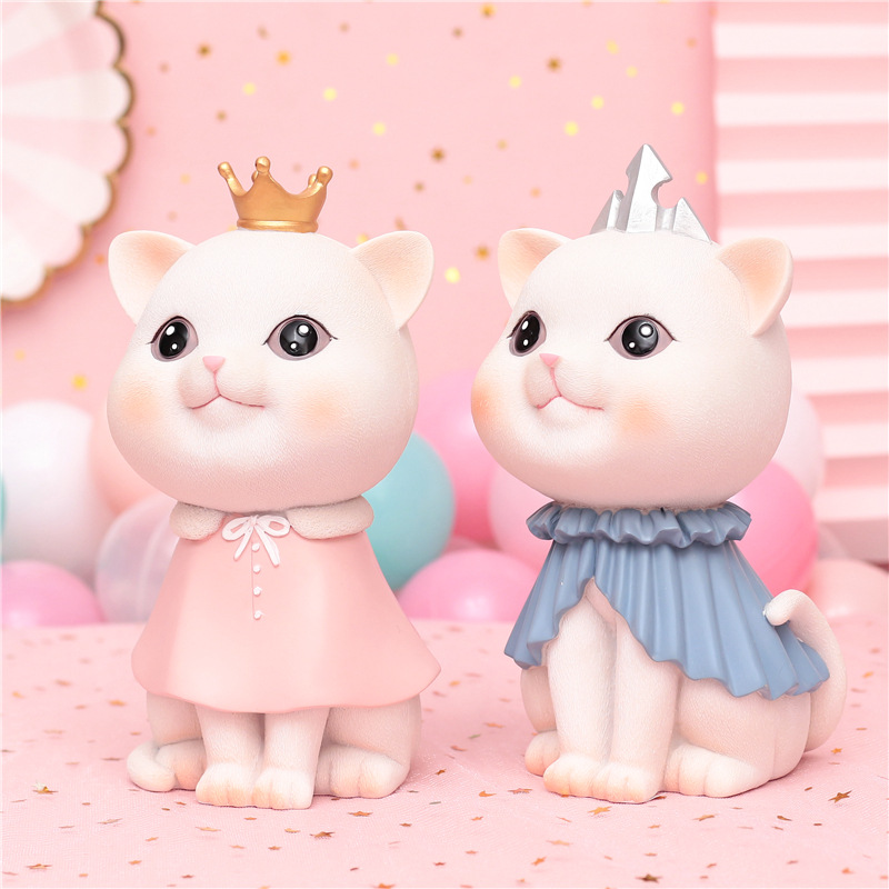 Ornements de mode princesse chat enfants cadeaux d39anniversaire ornements d39artisanat en rsinepicture1
