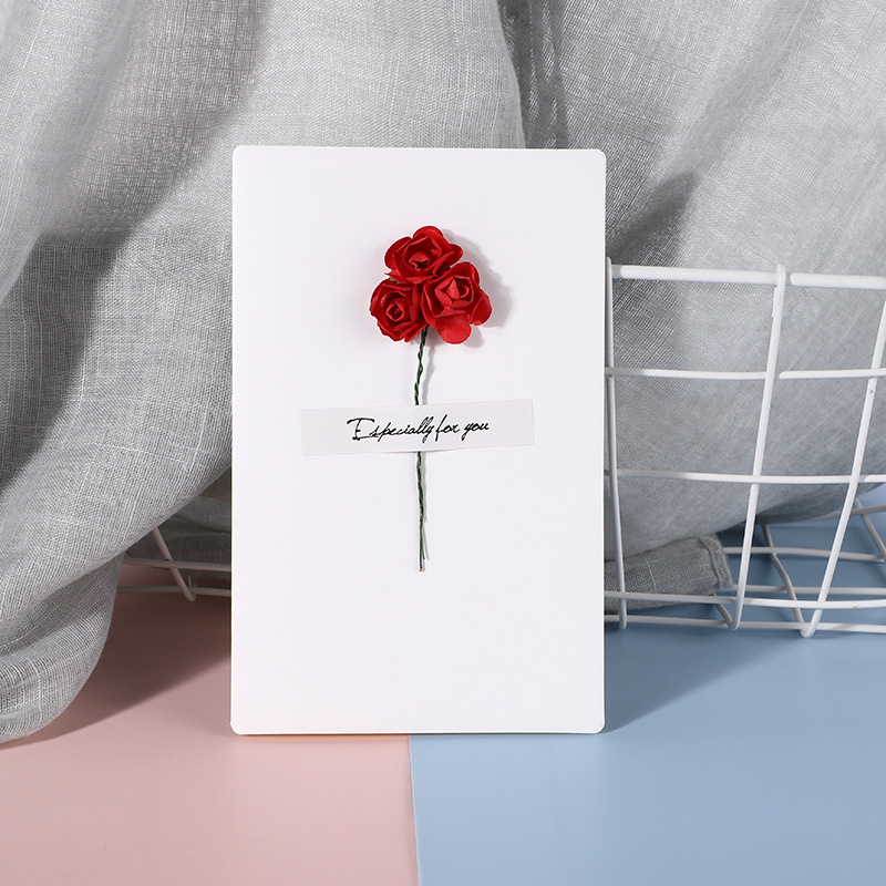 Flower Pattern Simple Style Flower Special Paper Daily Party Festival Card