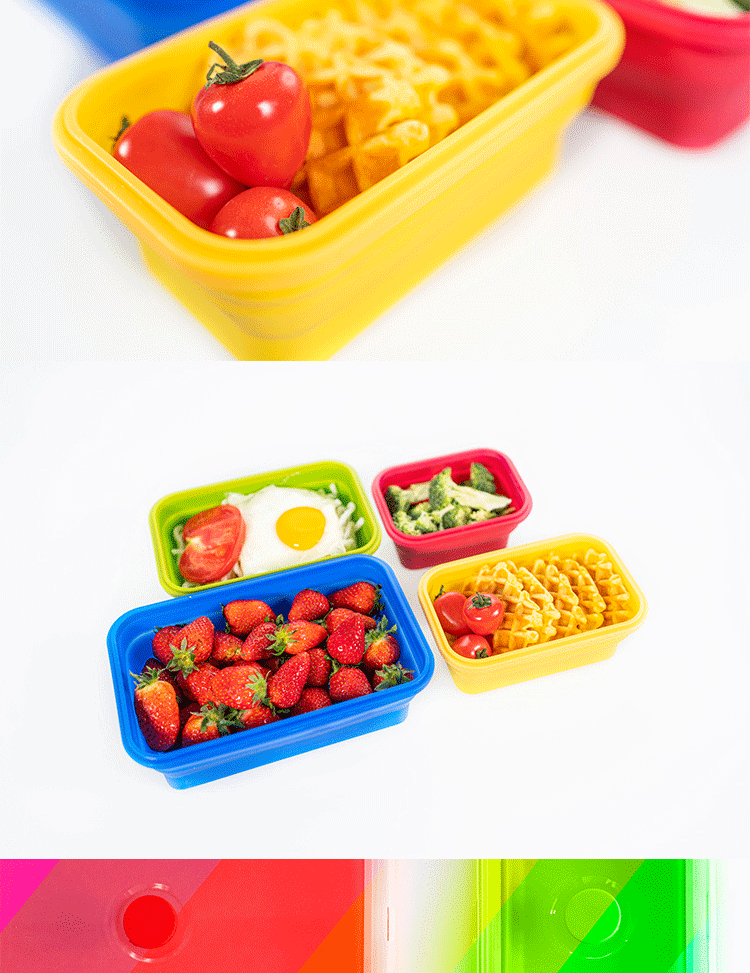 户外旅行便携折叠饭盒