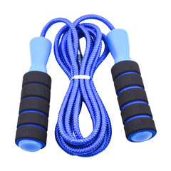 Blue Jump Rope Professional Fitness Fat Burning Rope Exercise Adult Jump Rope Plastic Handle