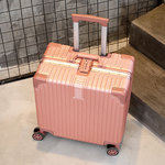 Багажник женский сделанный на заказ 18 дюймовый маленький тип мини род коробки чемодан пароль мешки 20 дюймов корейский поколение волосы
