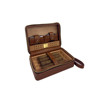 Lubinski cigar box portable moisturizing snow pine leather box cigar cutting lighter set upgraded version