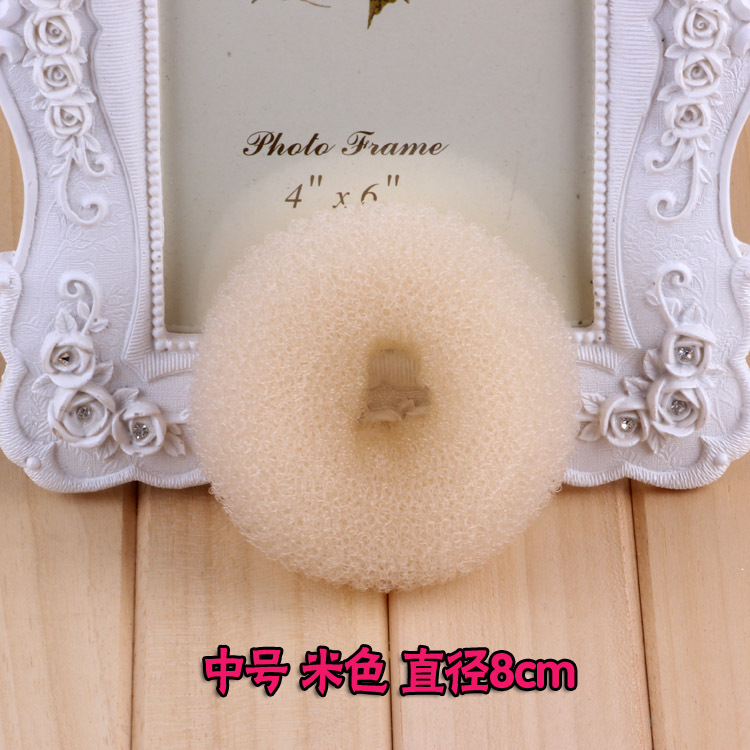 Molde para Moños de Pelo Tipo Donut para Mujeres, Molde para Moños Esponjosos para Niñas, Coletero para Moños, Accesorio para el Cabello Estilo Coreano.