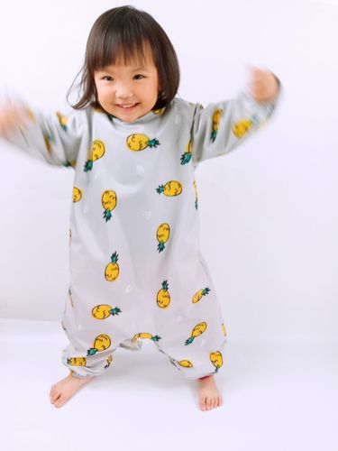 Korean version of multi-functional lightweight waterproof painting clothes, eating clothes and reverse dressing enbihouse children's one-piece coveralls
