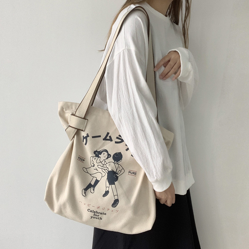 New large-capacity canvas bag women's si...