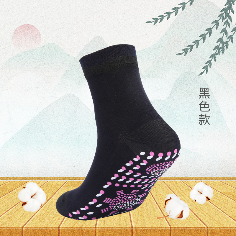 Heating Socks Socks heating socks pure cotton mid-calf length socks winter cold-proof foot warmer for men and women
