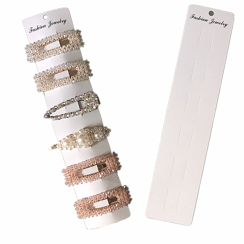 少女发夹包装卡饰品配件包装纸卡发饰头饰发卡长款卡纸立体包装