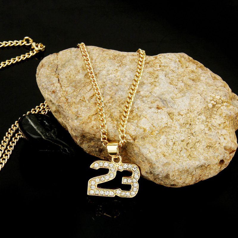 New Necklace Wholesale Fashion Hiphop Big Gold Full Diamond Necklace display picture 5