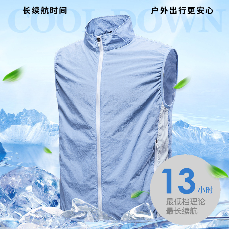 2022 verano refrigeración ventilador ropa refrigeración Aire Acondicionado ropa USB carga con ventilador ropa chaleco pareja ropa de trabajo