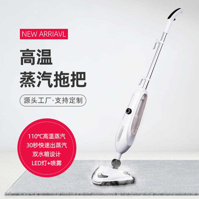 家用蒸汽拖把手持立式推杆拖地机多功能双水箱设计高温清洁拖把|ms