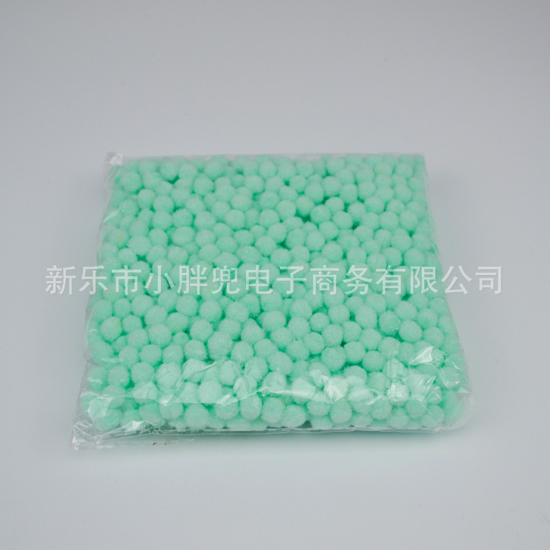 Bola de piel de colores DIY Bola de piel de poliéster joyería accesorios de juguete para niños zapatos y sombreros color mezclado pequeña bola de peluche Decoración