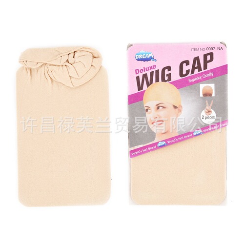High-Elasticity Stocking Net Hat for Export Hot Sale 2 Pcs Set Wig Cap for Special Use