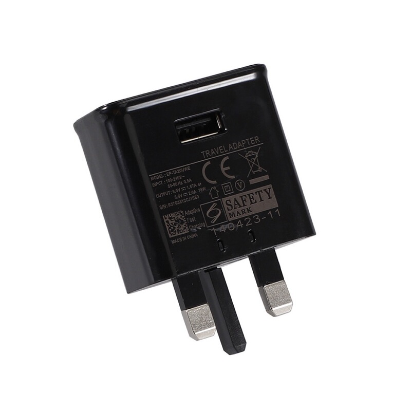 Applicable to Samsung English standard s8/S10/note8/note9 fast charging charger, QC3.0 fast charging English standard adapter