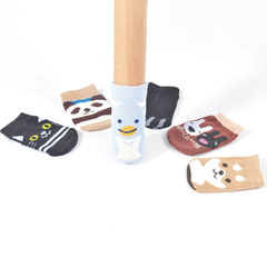 Table leg cover knitted door handle protective cover non-slip cartoon wool wear-resistant dining table chair leg home protective pad