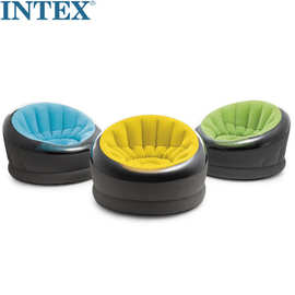 66582美国INTEX  68581 充气沙发植绒户外绿色沙发 单人沙发椅