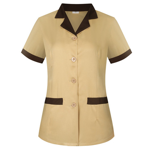 Summer cleaning work clothes short-sleeved cleaner guest room sweeping aunt logistics hotel PA dishwashing work clothes women's large size