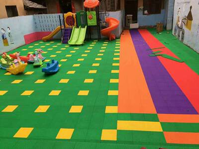 幼兒園操場塑膠地墊跑道室外戶外防滑塑料墊懸浮式拼裝地板 促銷