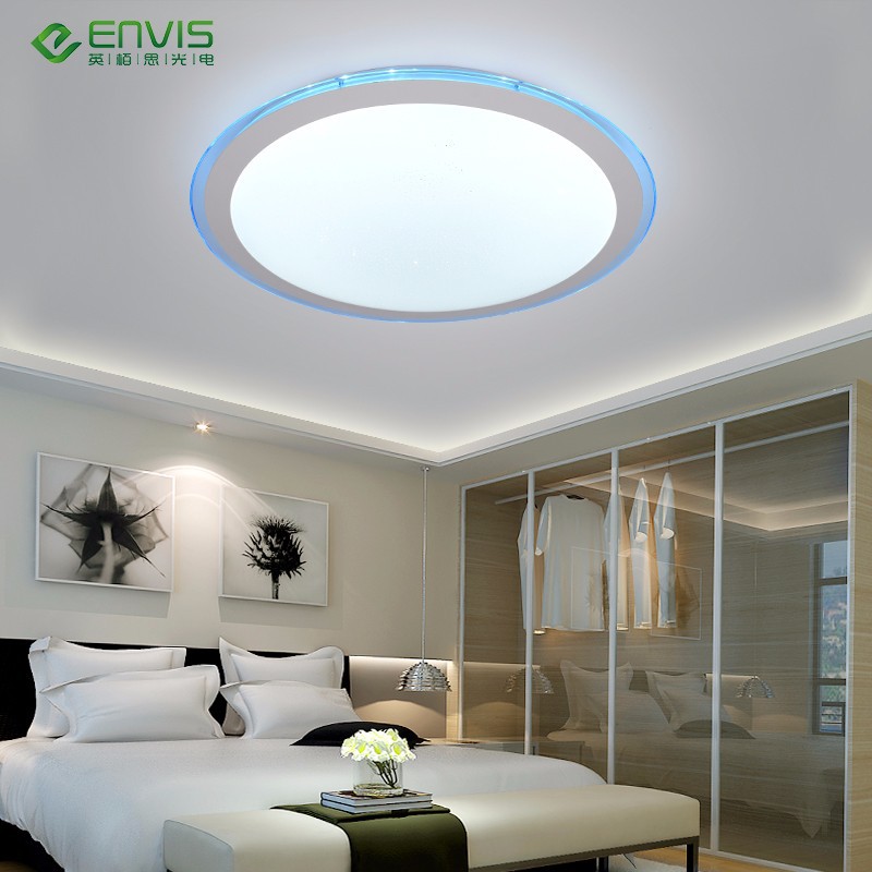 北欧简约LED吸顶灯飞碟圆形遥控护眼亚克力卧室灯客厅灯灯饰灯具