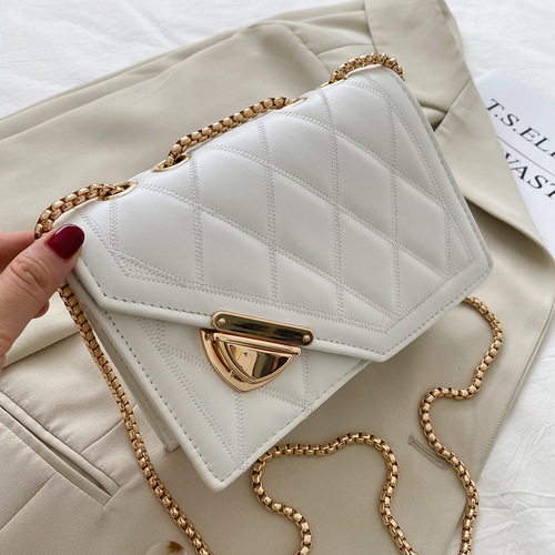 Wholesale summer small bags 2020 new trendy fashion rhombus chain bag crossbody bag women's versatile popular small square bag
