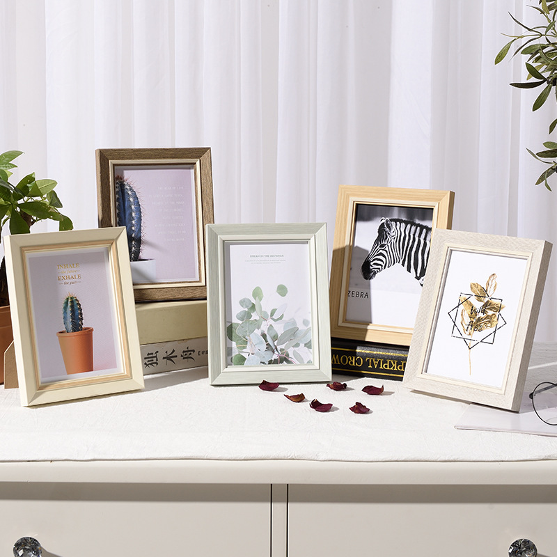 Nordic image frame 7-inch photo frame table with printed photos 5-inch 6-inch 7-inch 8-inch 10-inch 12-inch A4 Wall