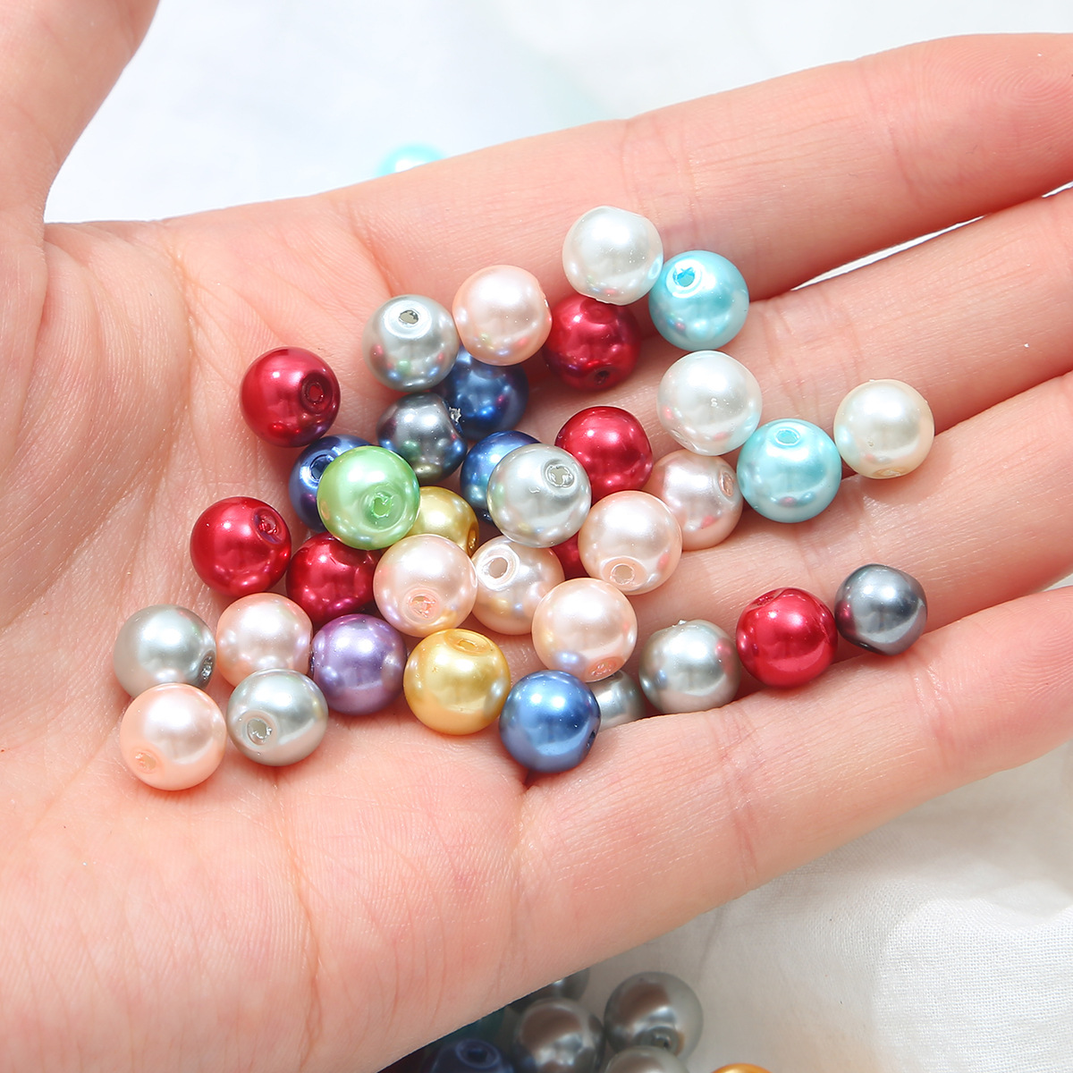 27g Weight Beads Jewelry Making Type 100 PCS/Package 20 PCS/Package 50 PCS/Package Glass Solid Color DIY Jewelry Accessories Beads