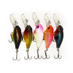 6cm/4.3g小胖子米諾路亞魚餌搖滾翹嘴必仿生假餌擬餌浮水淡水海釣